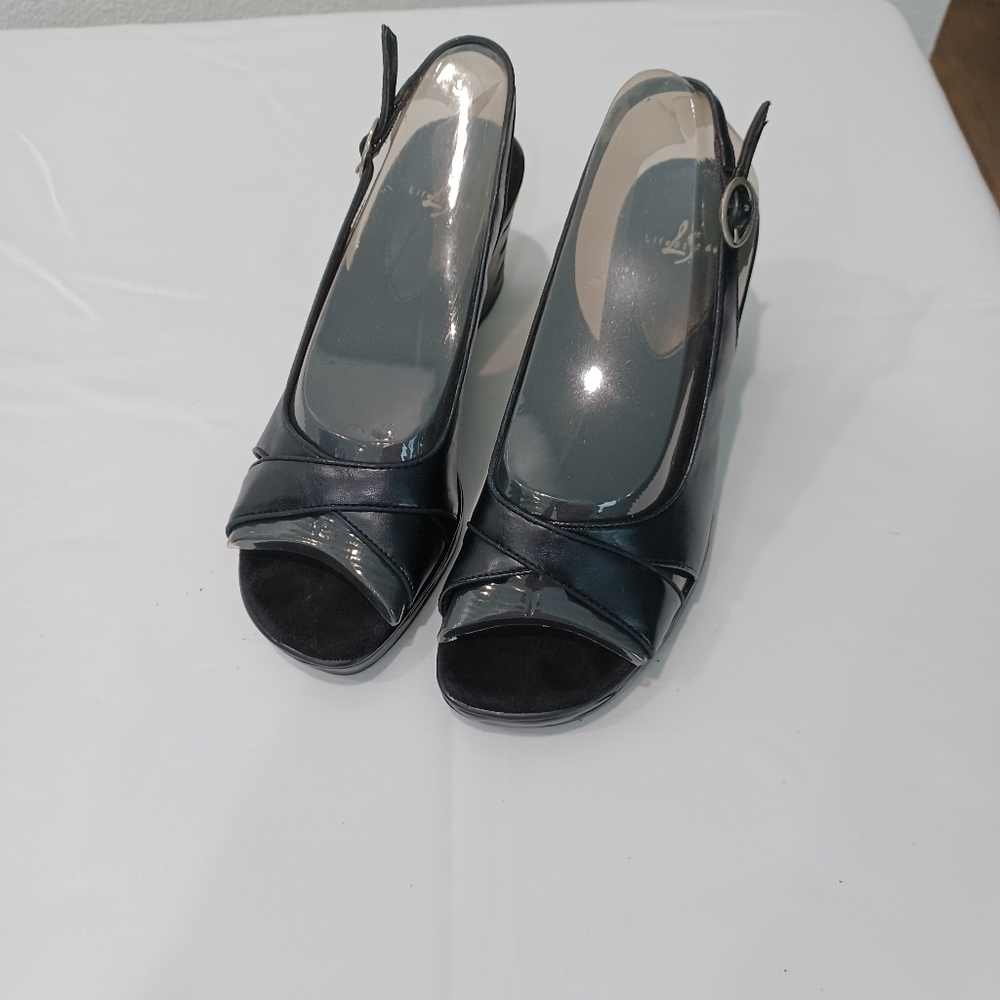 Lifestride Stephanie 8M black wedge